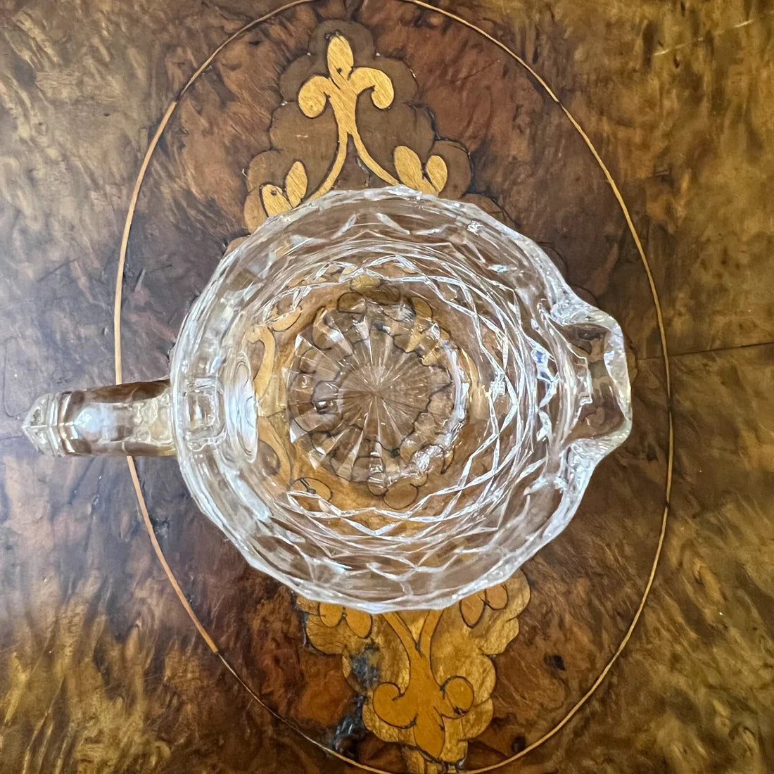 Vintage Crystal Creamer Jug