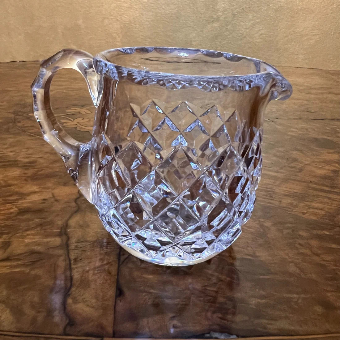 Vintage Crystal Creamer Jug
