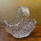 Crystal Cut Display Bowl Basket 