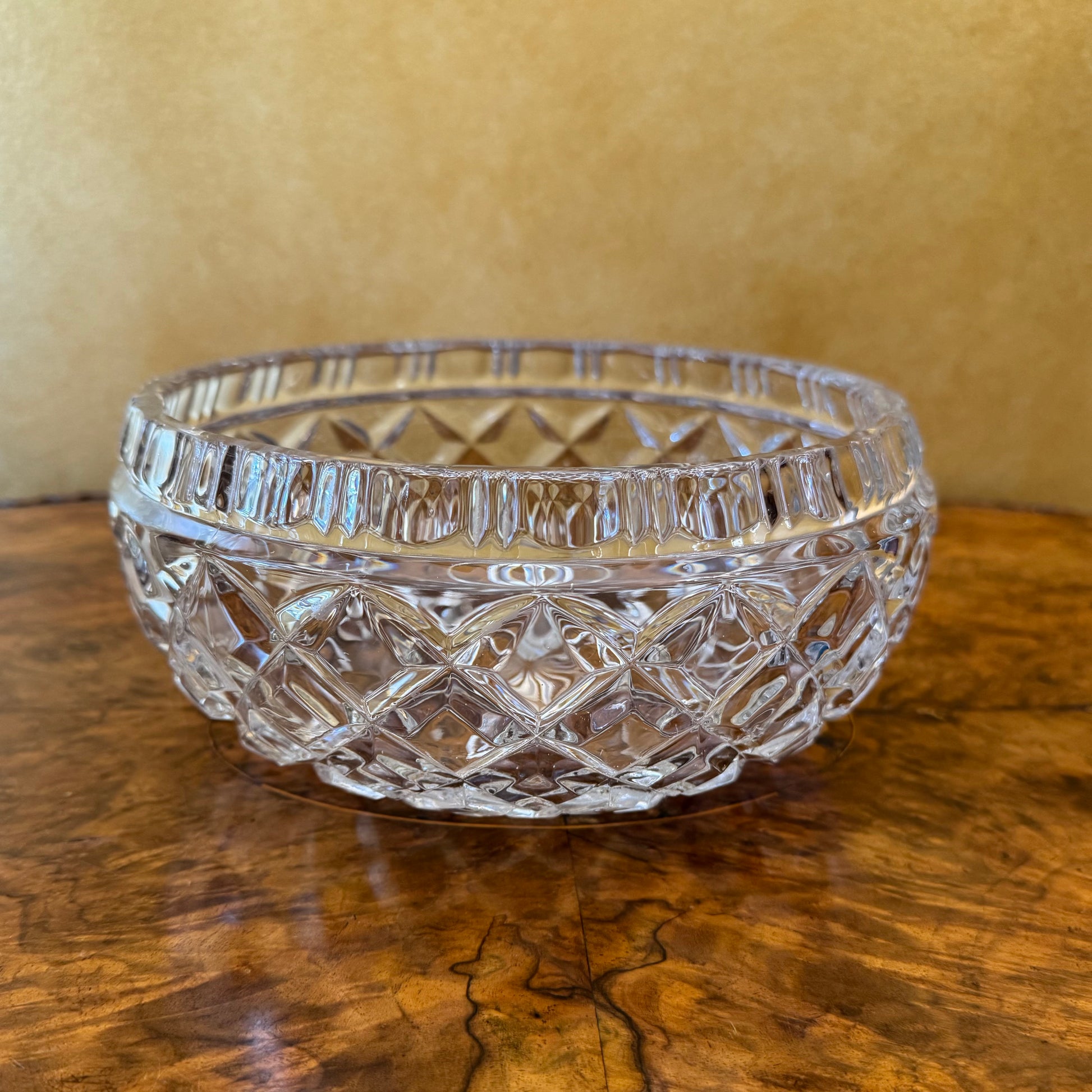 Crystal Cut Large Bowl 