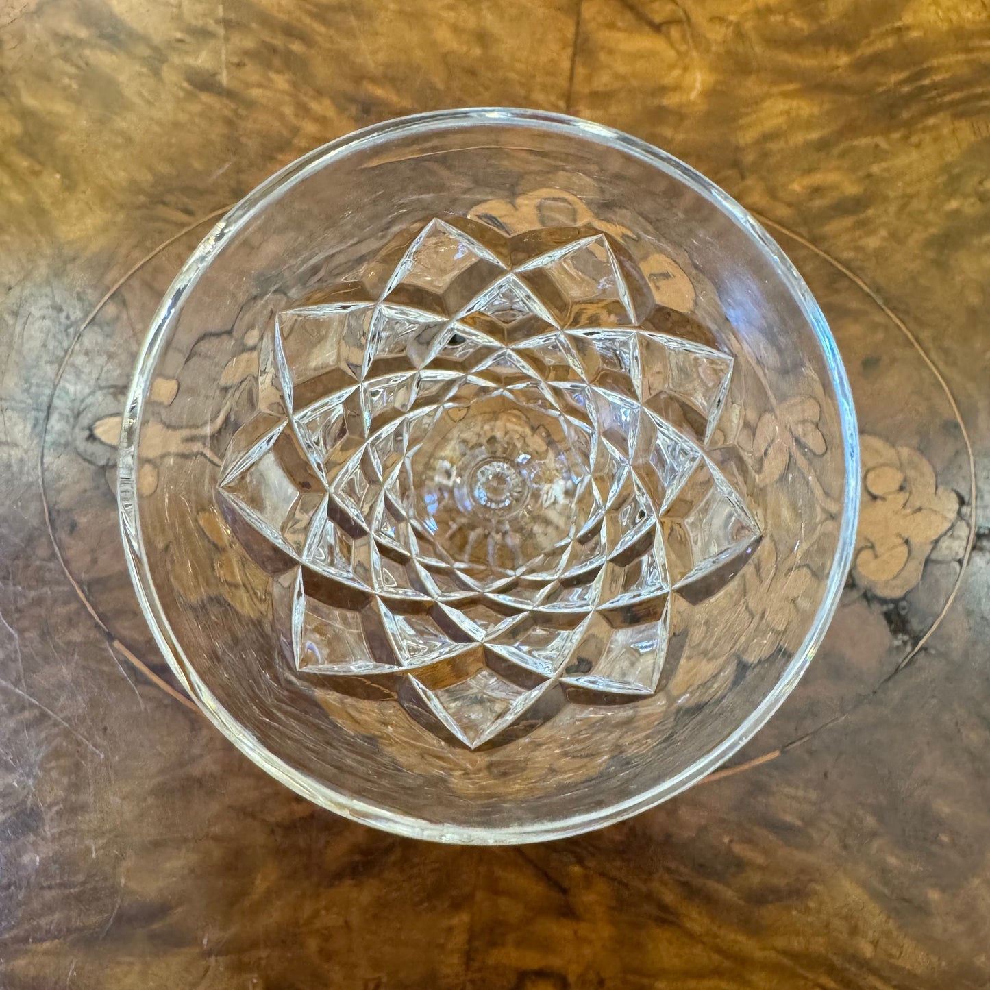 Crystal Cut Port Glass