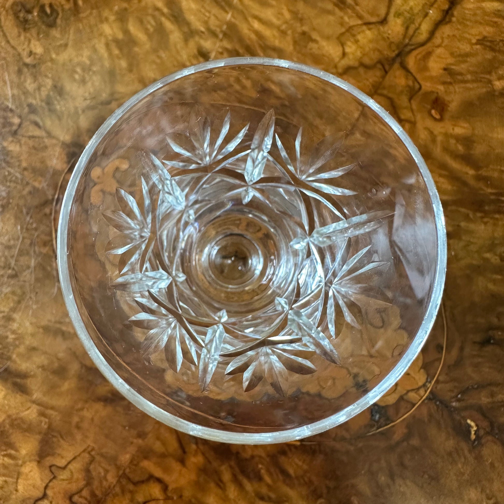 Crystal Cut Sherry Glass