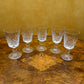 Crystal Cut Sherry Glasses Set Of Five 