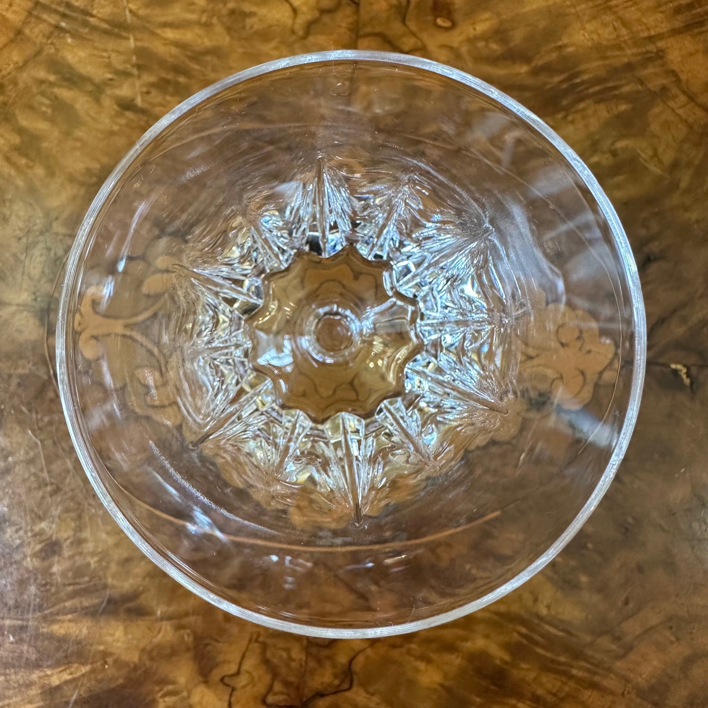 Crystal Cut Wine Glass