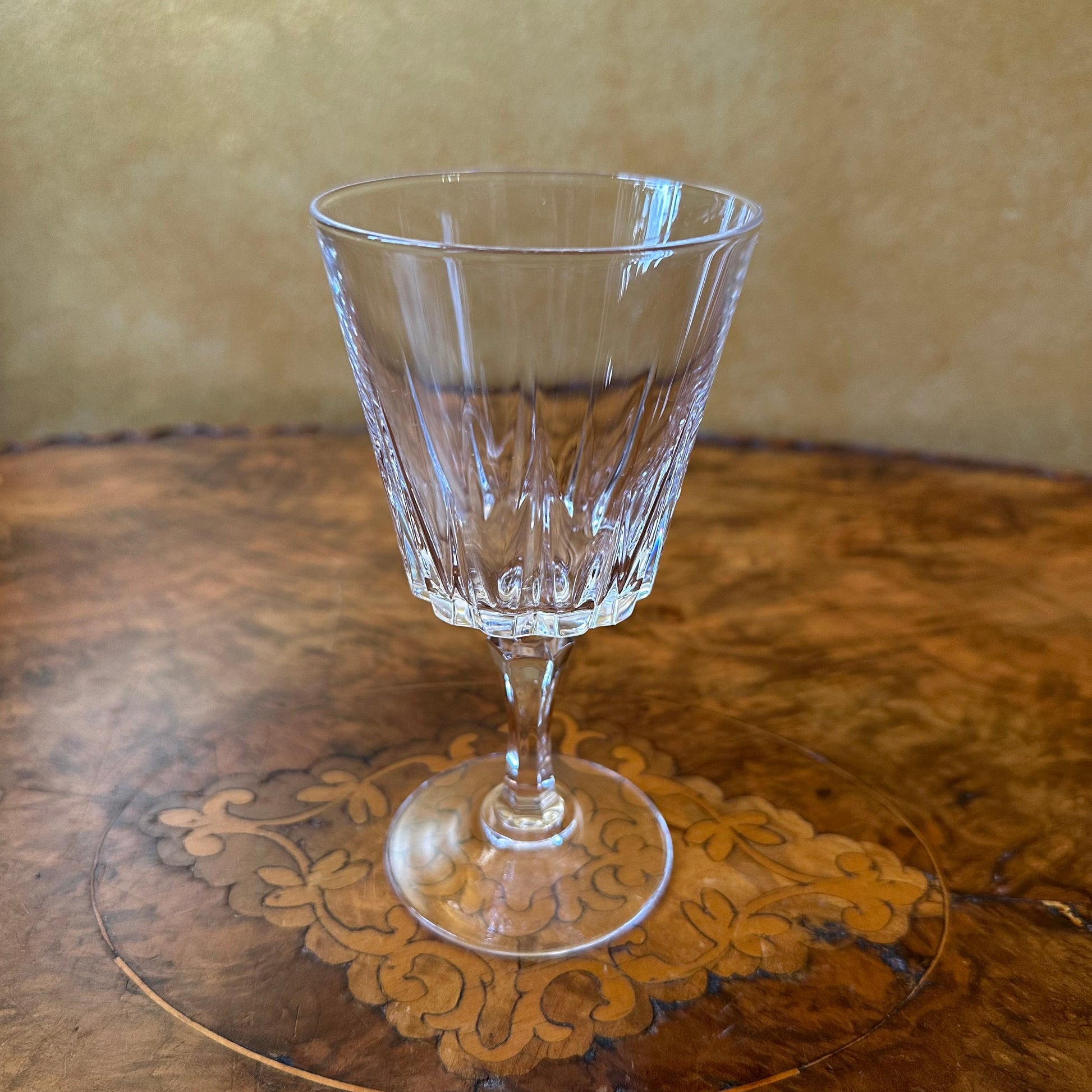 Crystal Cut Wine Glasses 