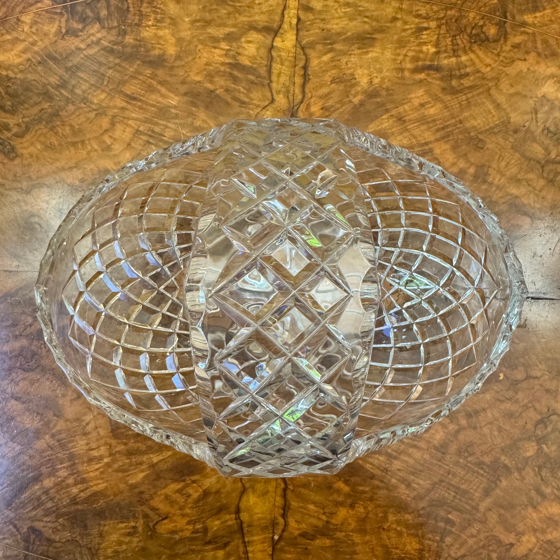 Crystal Display Basket Bowl