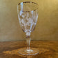 Crystal Etched Grapes & Wheat Design Goblets