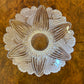 Vintage Crystal Flower Design Bowl
