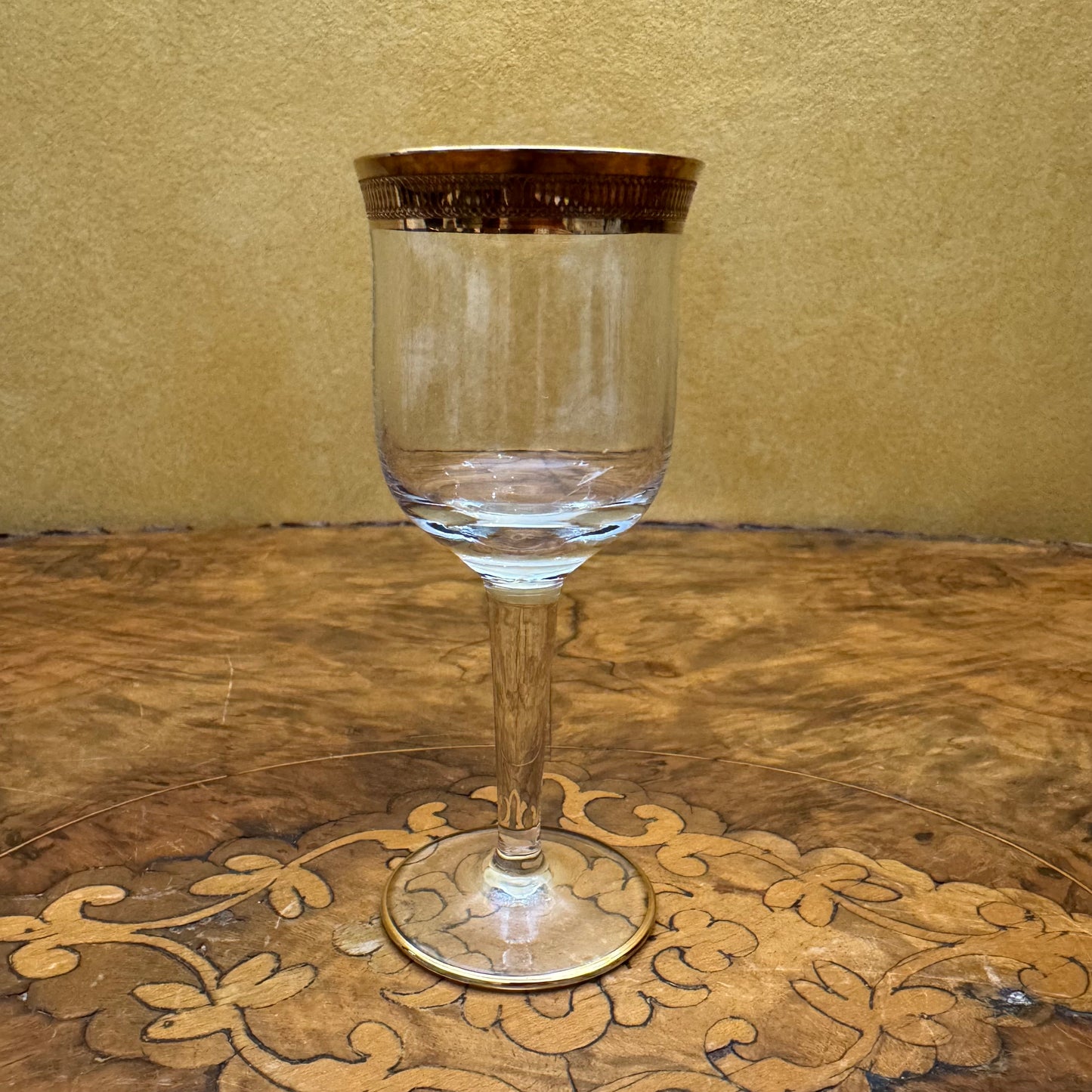 Crystal Gold Detail Port Glasses Set 