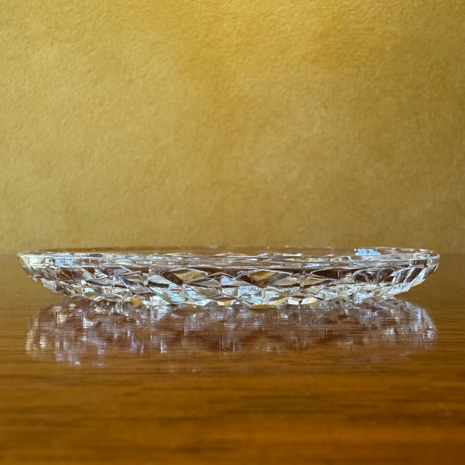 Crystal Gravy Boat Saucer 