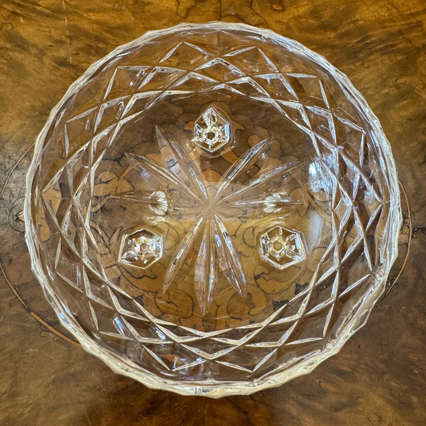 Crystal Grimwade Cut Footed Dessert 