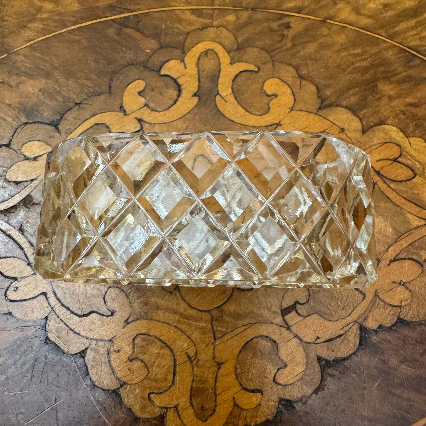 Crystal Oval Napkin Ring Holder 