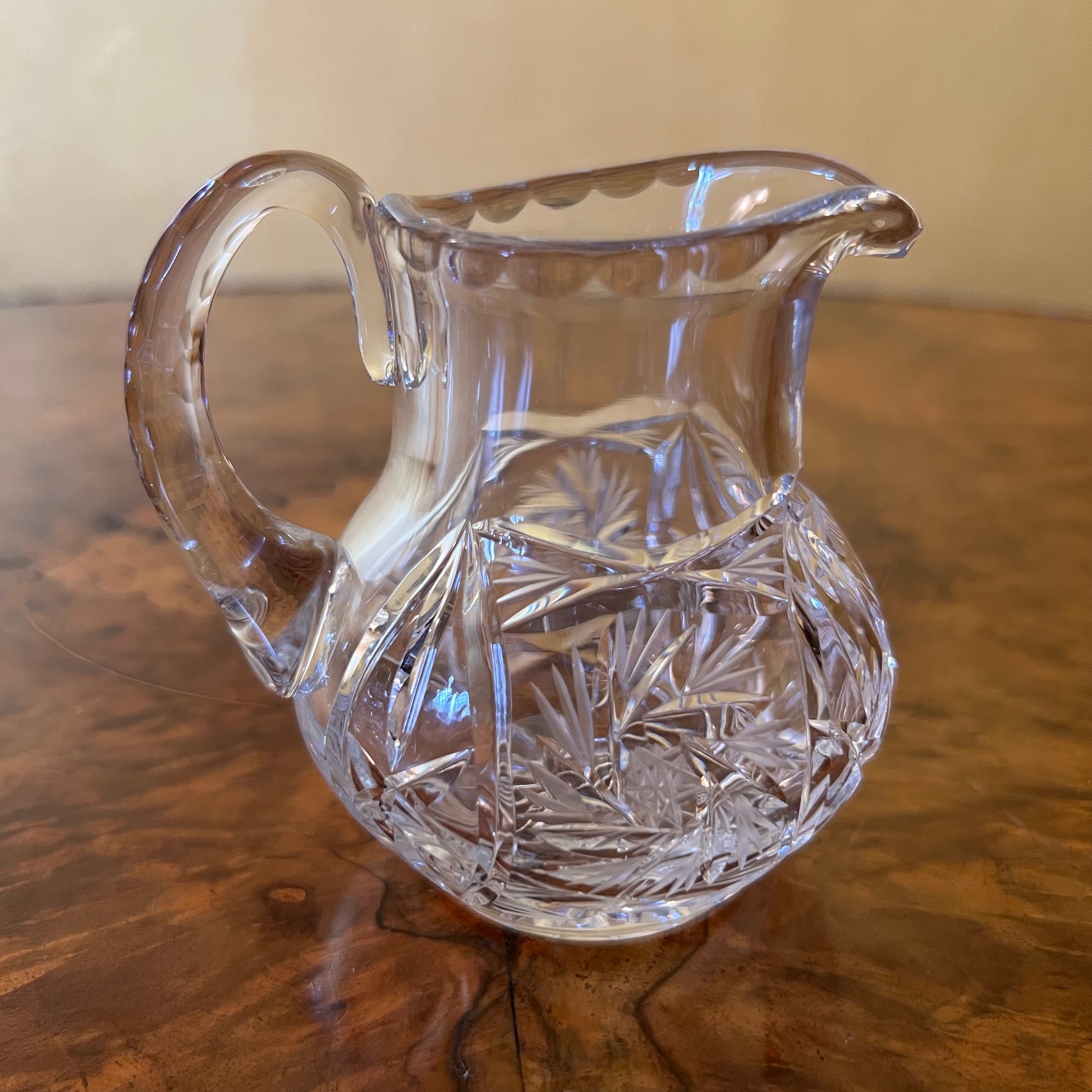 Crystal Pinwheel Milk Jug 