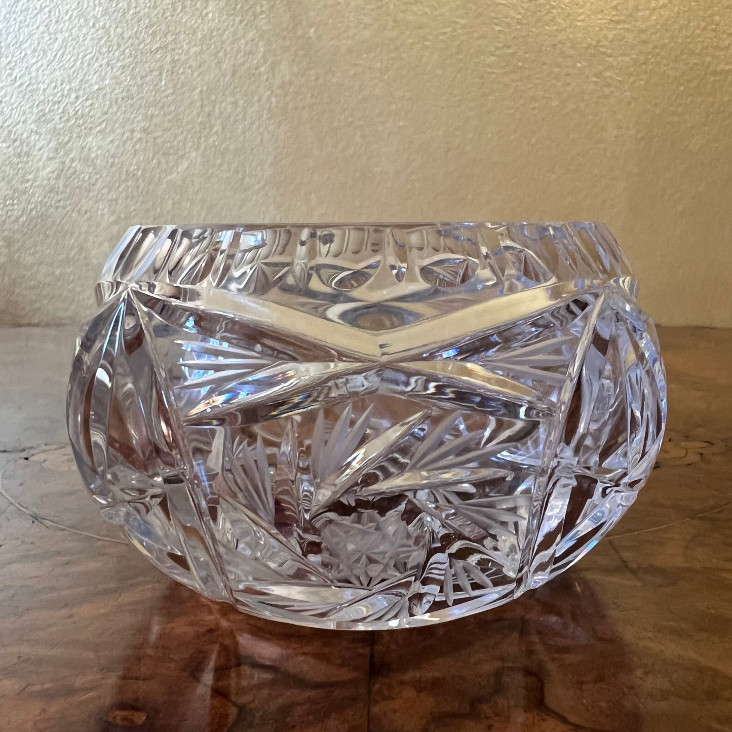 Crystal Pinwheel Sugar bowl 