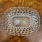 Vintage Crystal Cut Rectangle Shallow Bowl