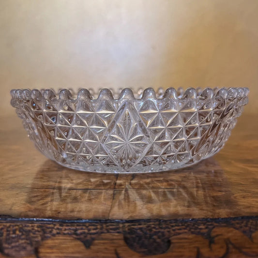 Vintage Crystal Round Bowl