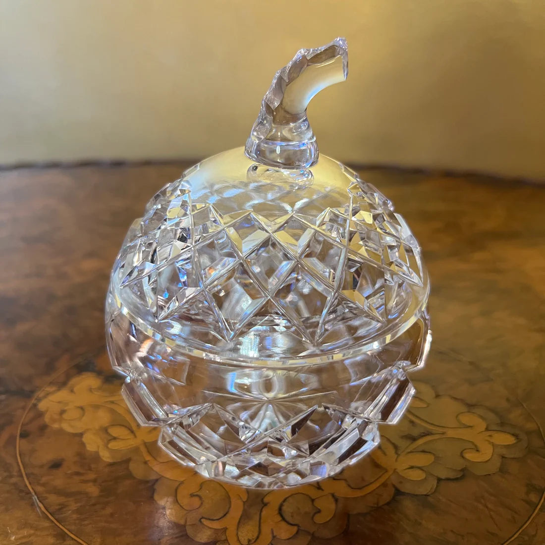 Vintage Crystal Sugar Bowl
