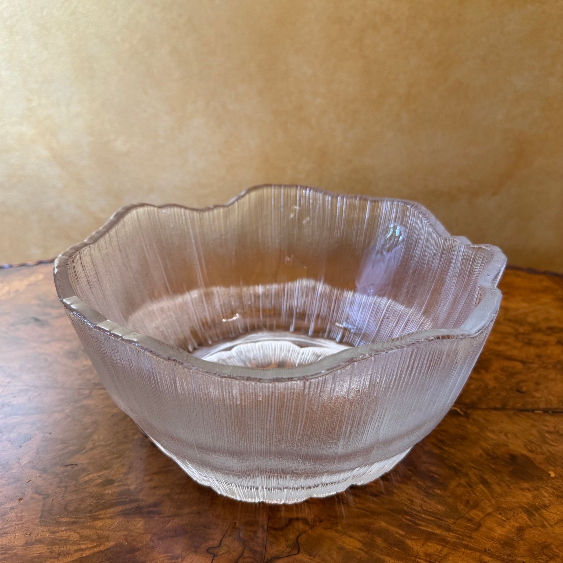 Crystal Textured Large Bowl 