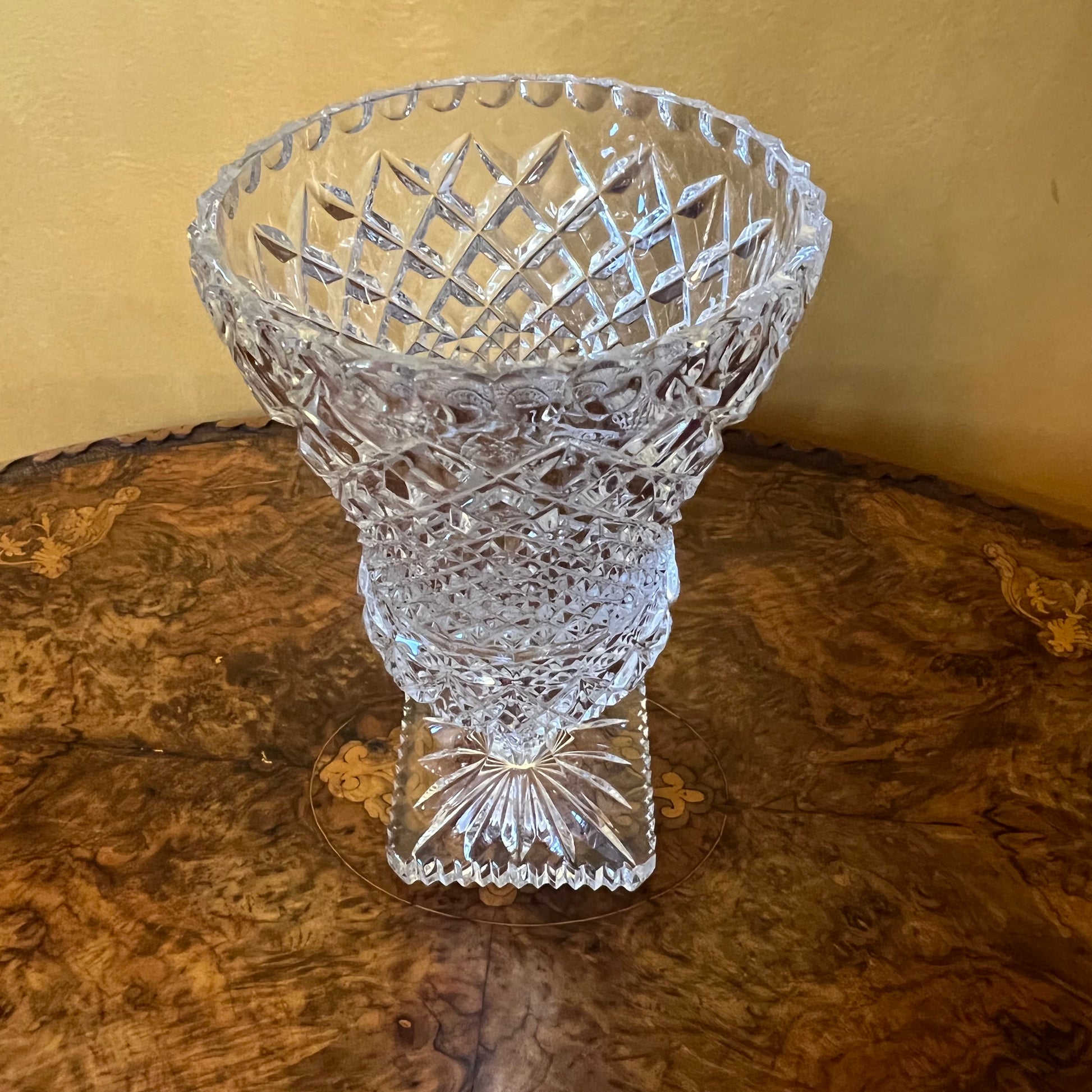 Crystal Vase On Stand