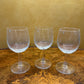 Crystal Wine Glasses Set Of Three 