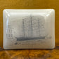 Cutty Sark Clipper Ship 1869 Glass Tray