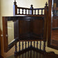 Antique Walnut Dressing Table Four Drawers with Mirror