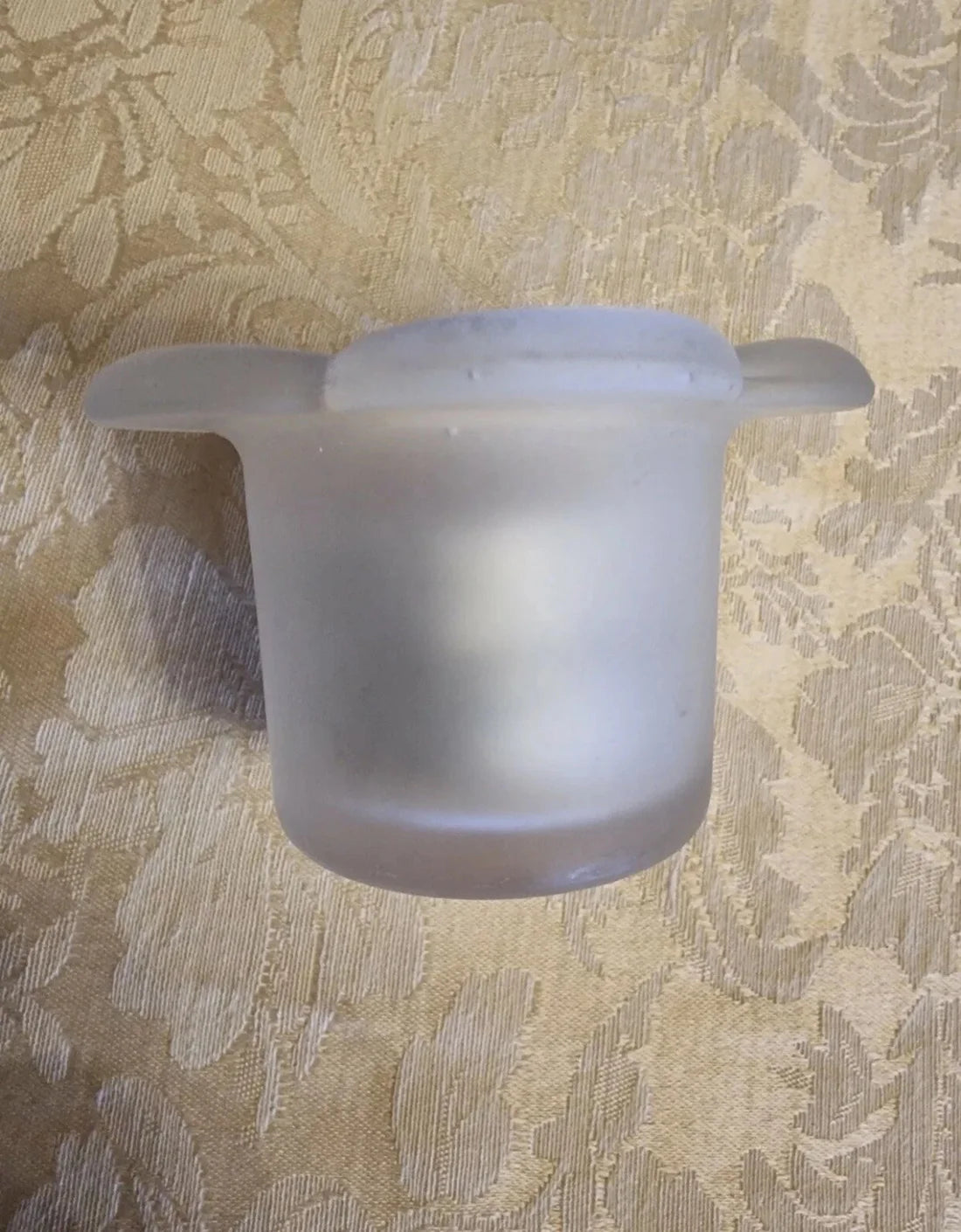 Daisy Tea Light Glass Candle Holder