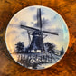 Delft Blue Windmill Print Small Plate/Dish