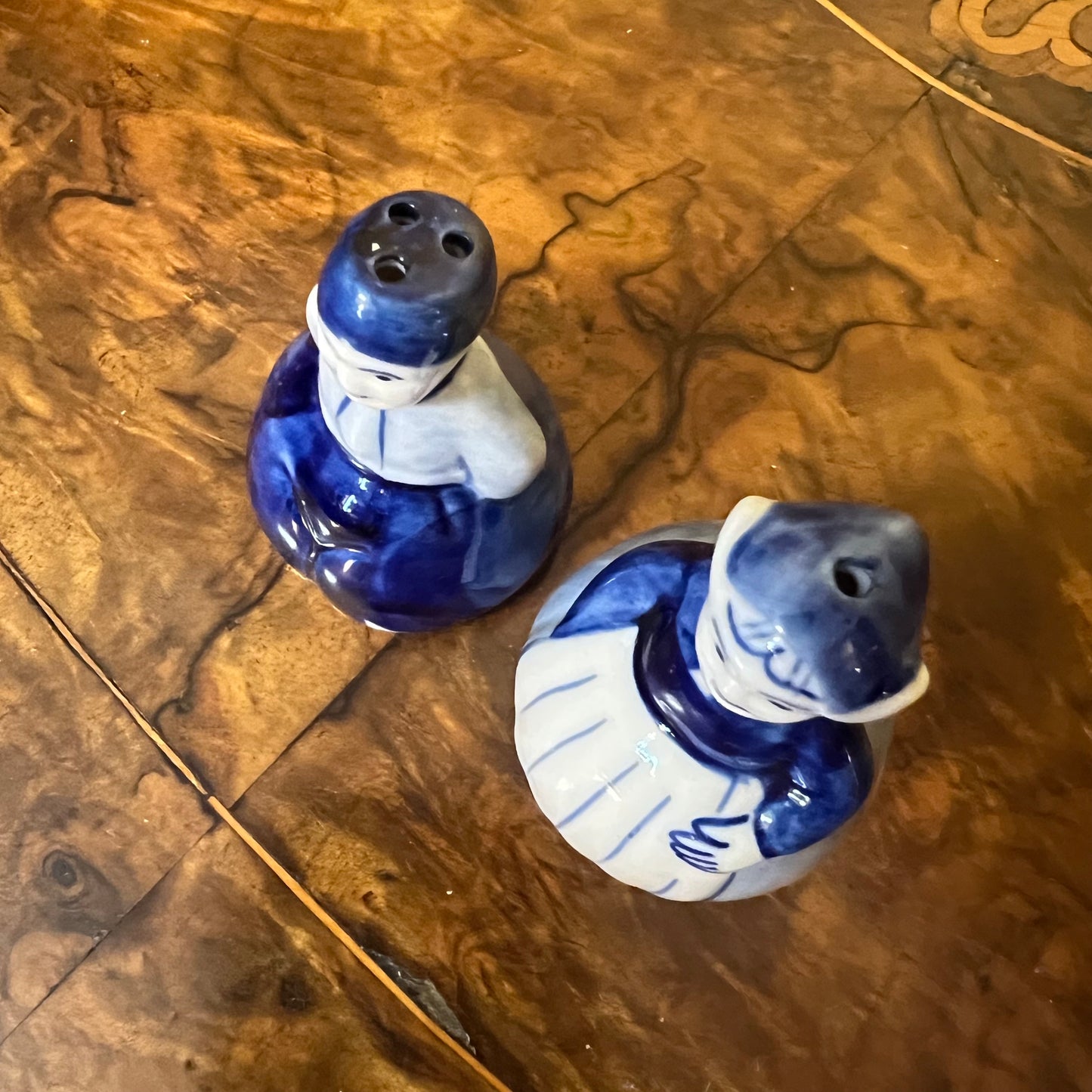 Delft Hand Painted Boy & Girl Salt & Pepper