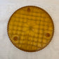 Depression Amber Glass Cake Plate 