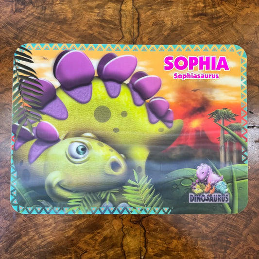 Dinosaurs 3D Placemat Sophia