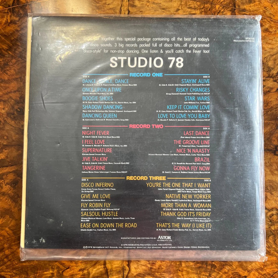 Disco Dancing Vinyl Record
