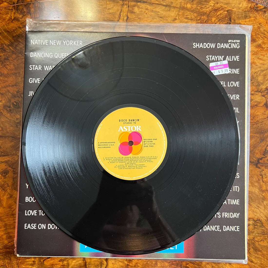 Disco Dancing Vinyl Record