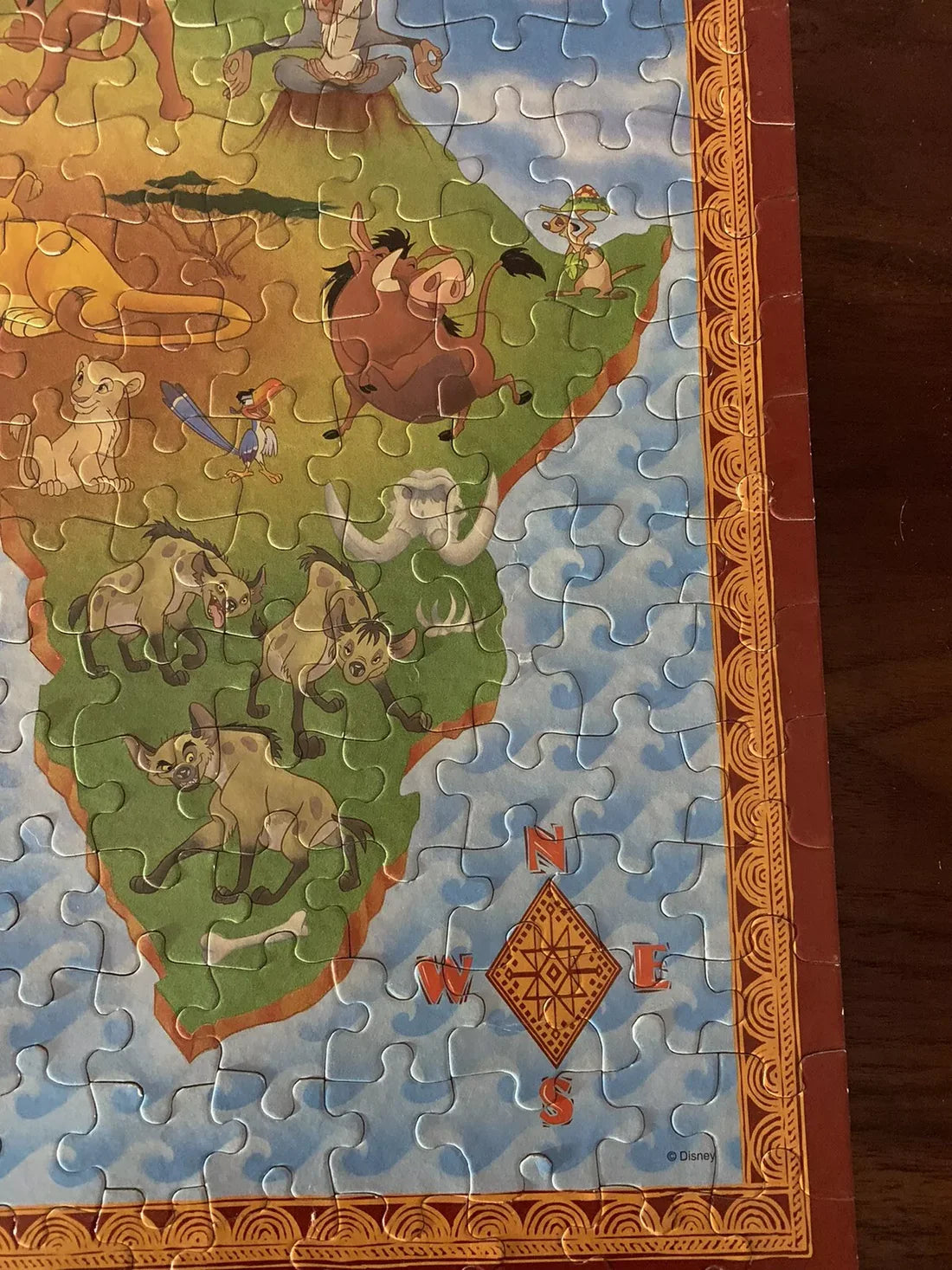 Vintage The Lion King 200 Pc Puzzle