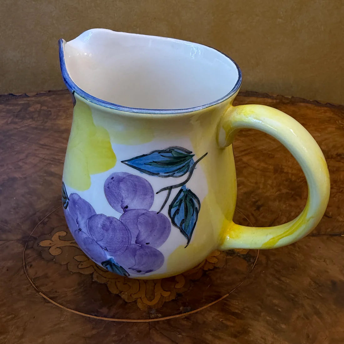 Dolce Vida Fruit Print Ceramic Jug