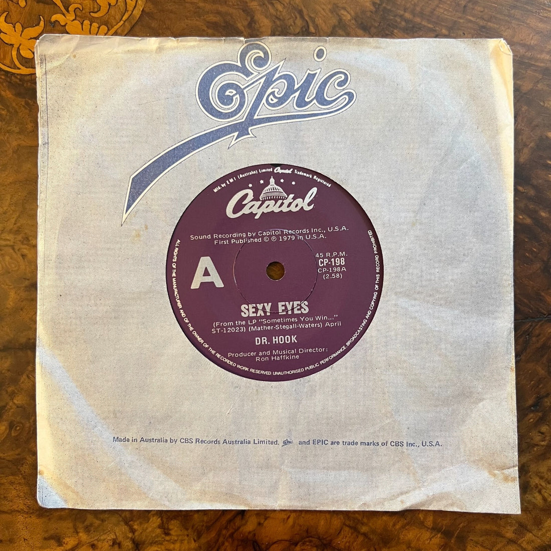 Dr Hook Sexy Eyes/ Help Me, Mama Record