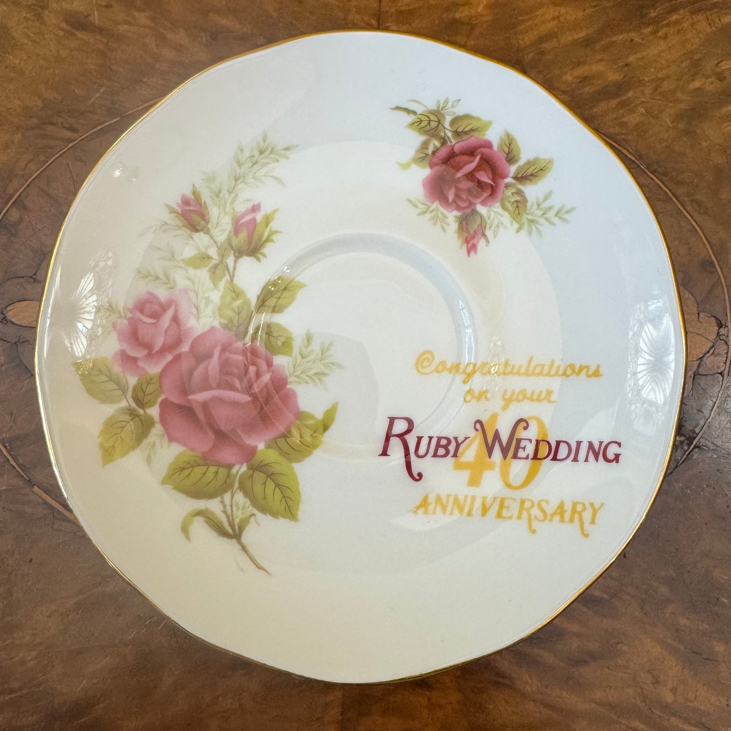 Duchess 40th Ruby Anniversary Saucer
