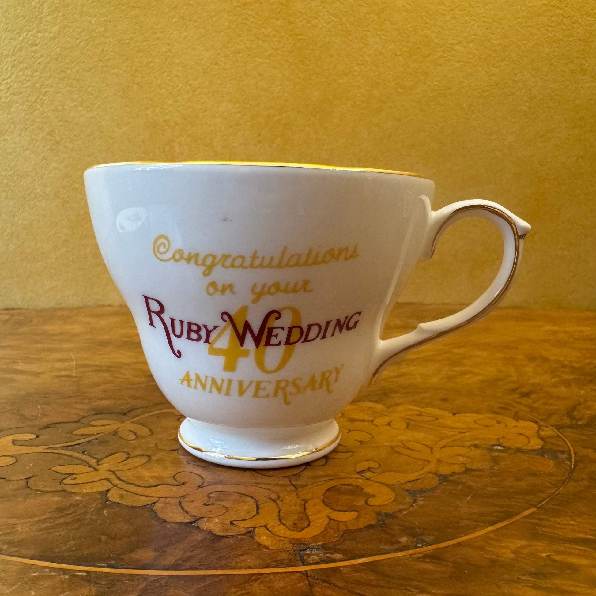 Duchess 40th Ruby Anniversary Tea Cup 