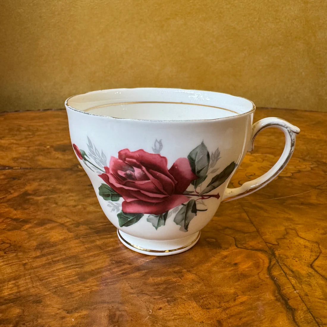 Vintage Duchess Red Rose Print Tea Cup