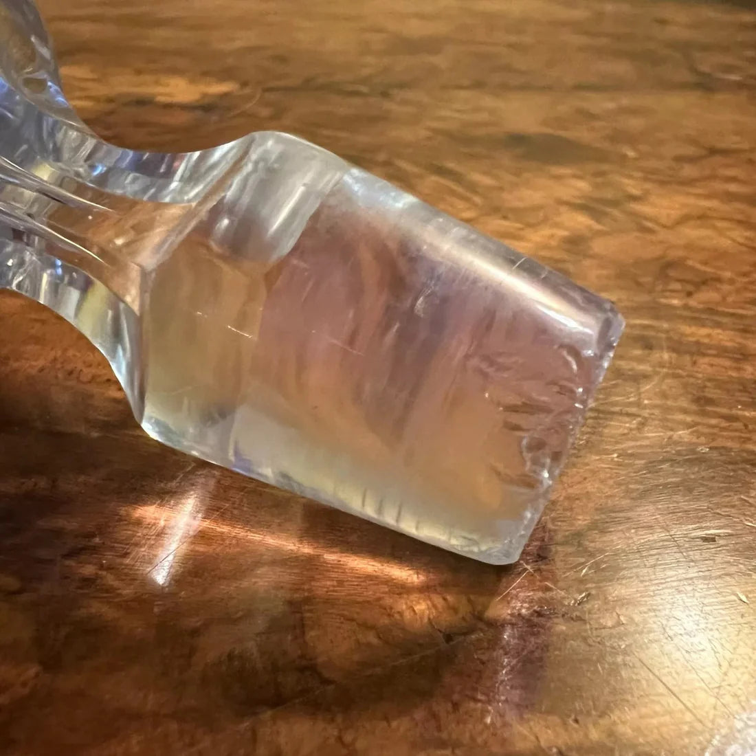 Early 20th Century Crystal Decanters With Silver Plated Holder