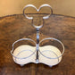Early 20th Century Crystal Decanters With Silver Plated Holder