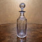 Early 20th Century Crystal Decanters With Silver Plated Holder