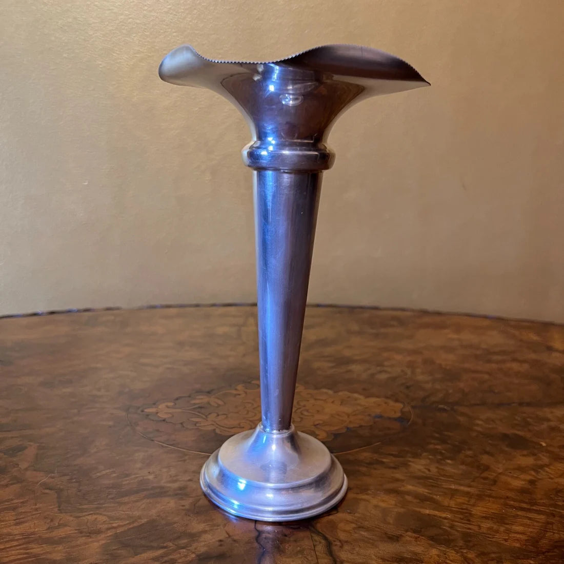 Vintage Eauford Silver Plated Flute Vase