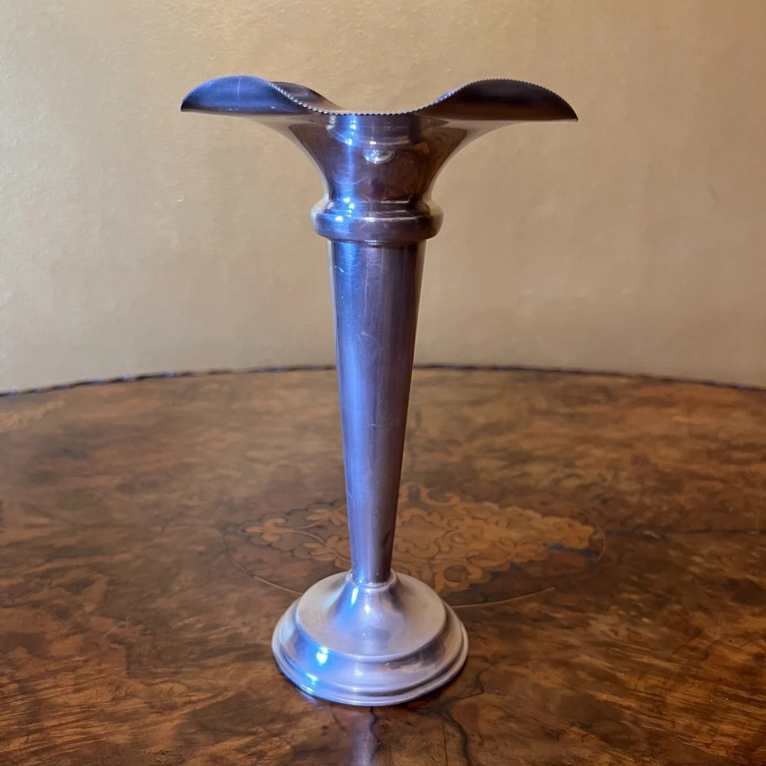 Vintage Eauford Silver Plated Flute Vase