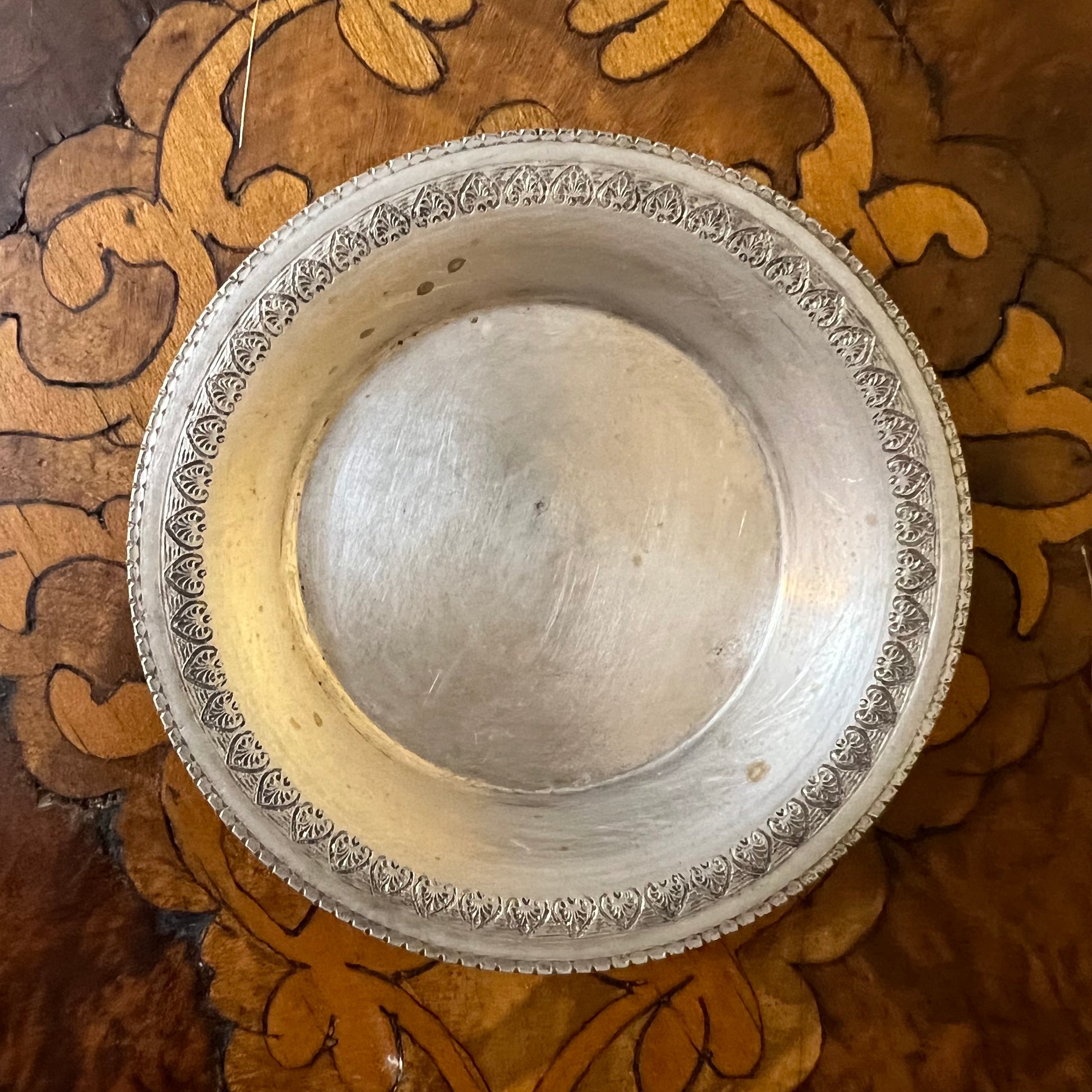 Egyptian 900 Silver Three Small Trinket Dish 
