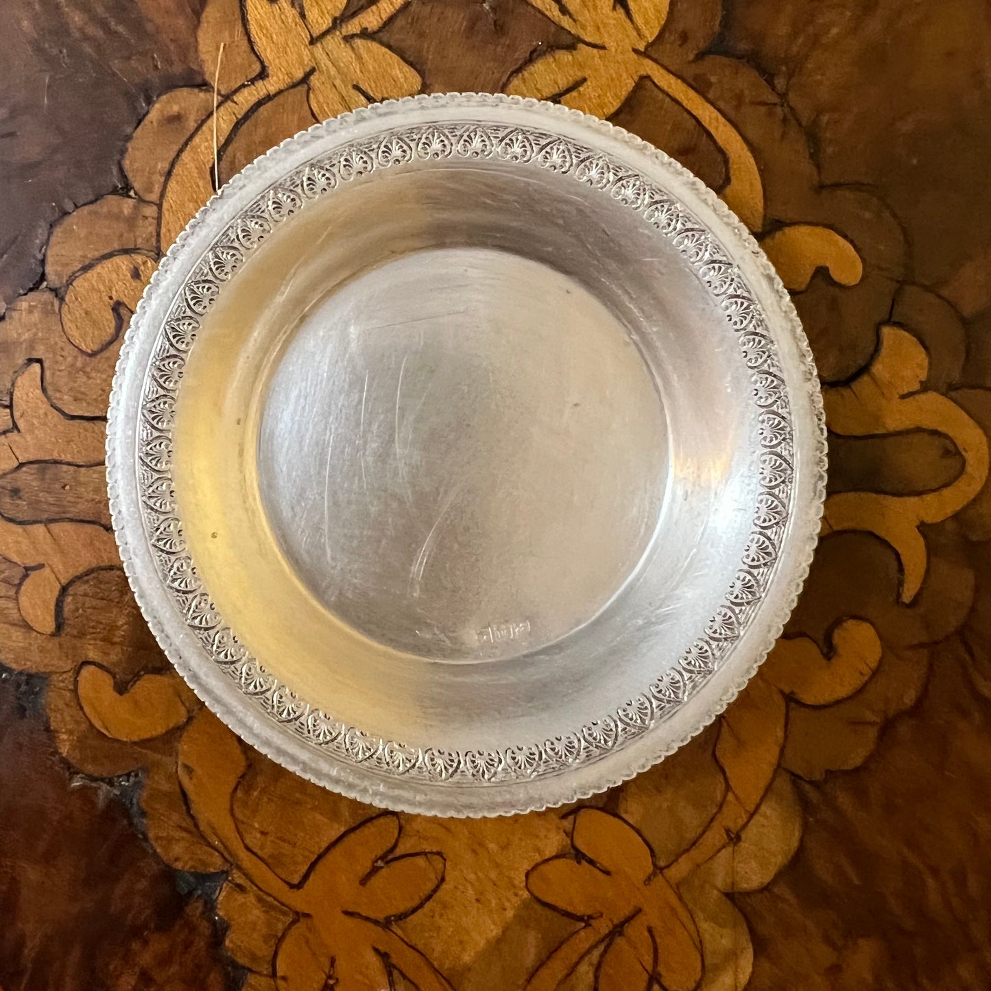 Egyptian 900 Silver Three Small Trinket Dishes
