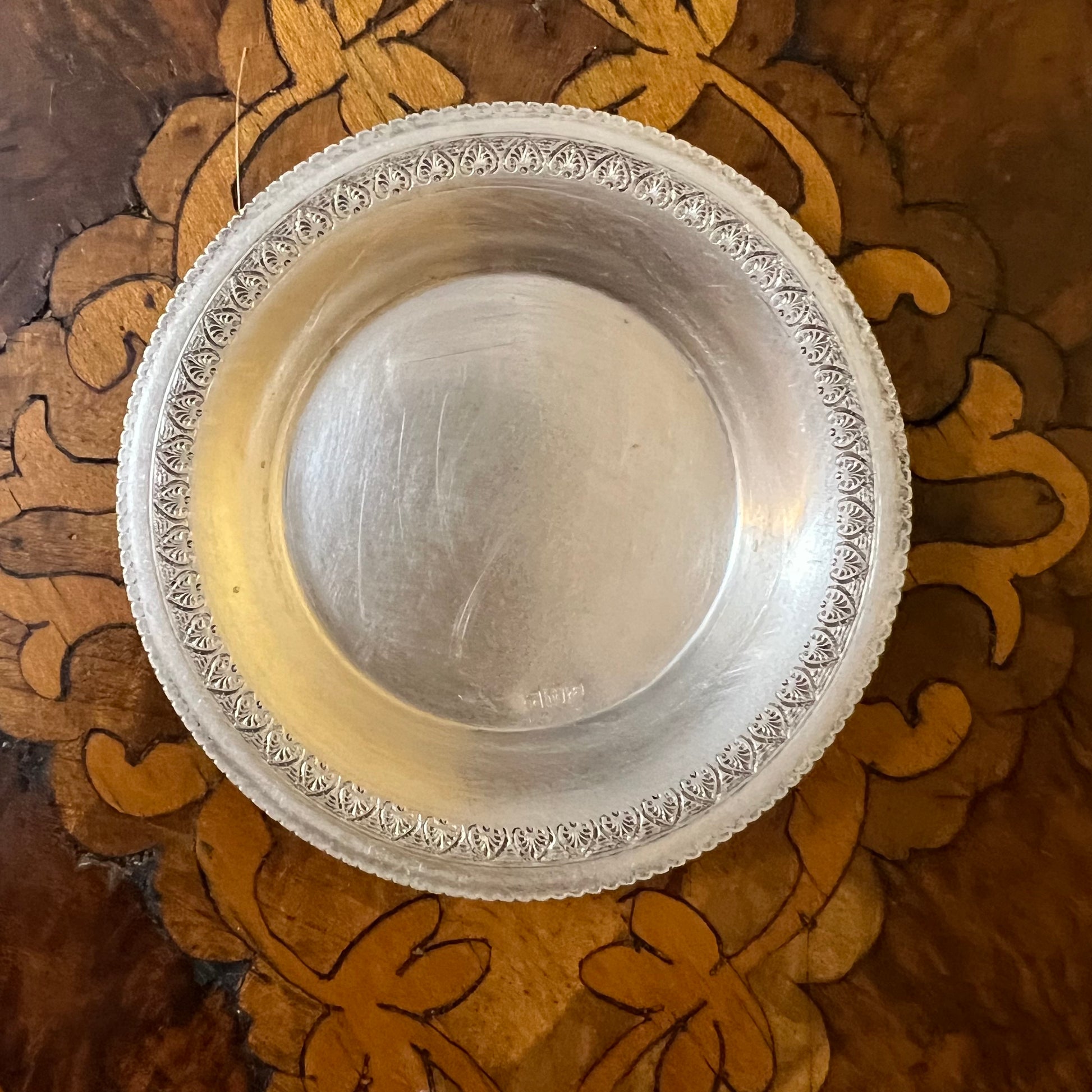 Egyptian 900 Silver Three Small Trinket Dishes