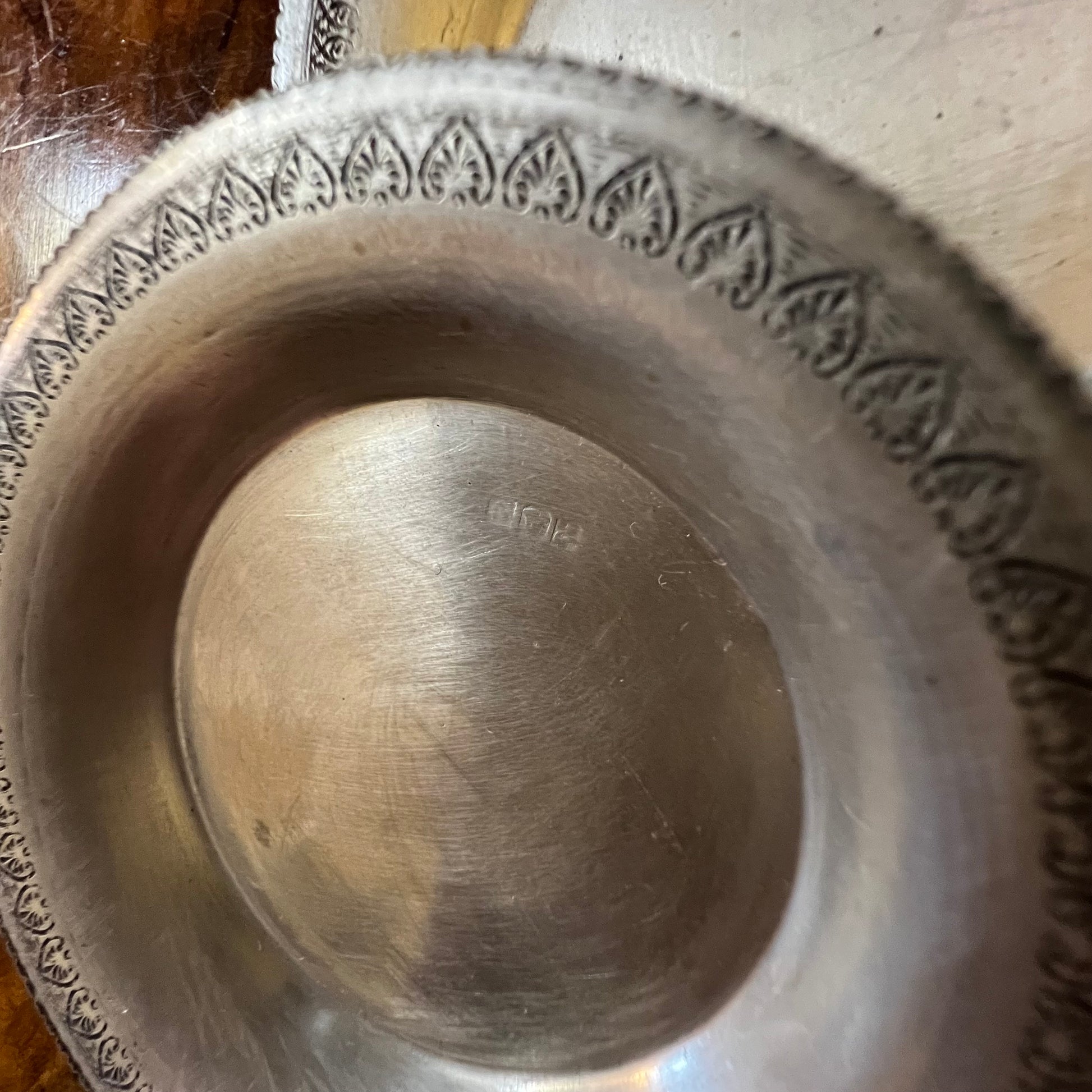 Egyptian 900 Silver Trinket Dish 