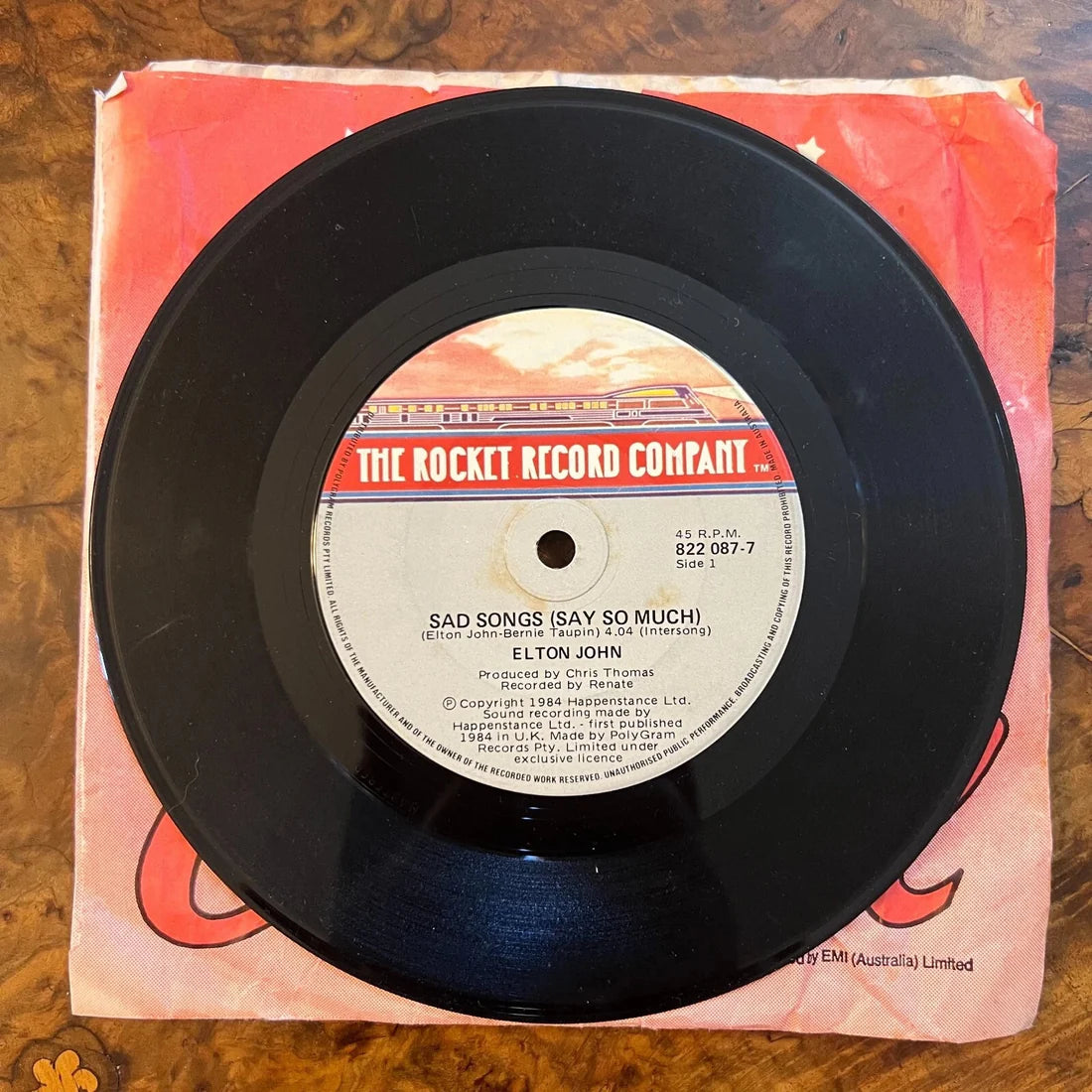 Elton John A Simple Man/ Sad Songs Record