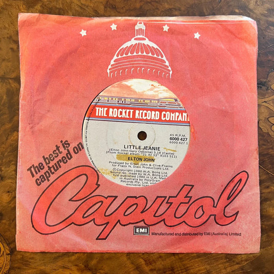 Elton John Conquer The Sun/ Little Jeanie Record